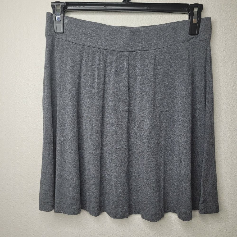 Caslon Women Gray Casual Skirt L